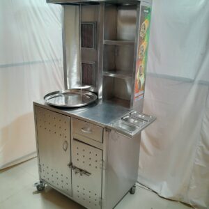 Chicken Showarma Machine Half Cabinet ( Double Burner )